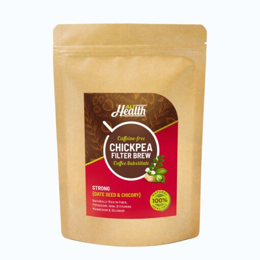 alt health india strong date seed and chicory chickpea filter brew caffeine-free coffee substitute front image