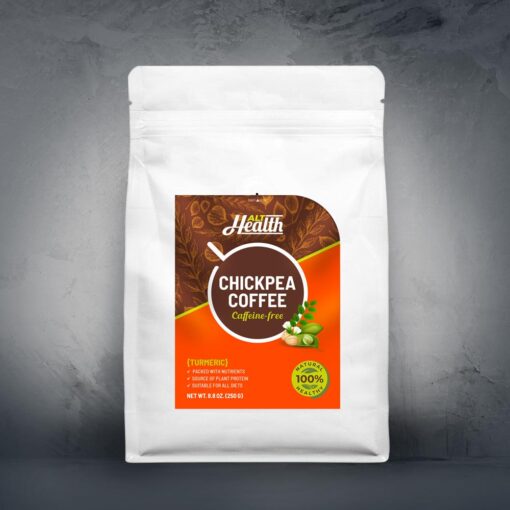 Alt Health Turmeric Flavor Organic Chickpea Coffee Front Image