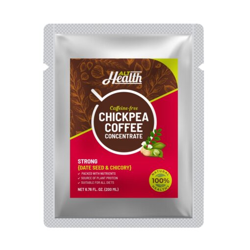 alt health strong flavor date seed & chicory organic chickpea coffee concentrate front image